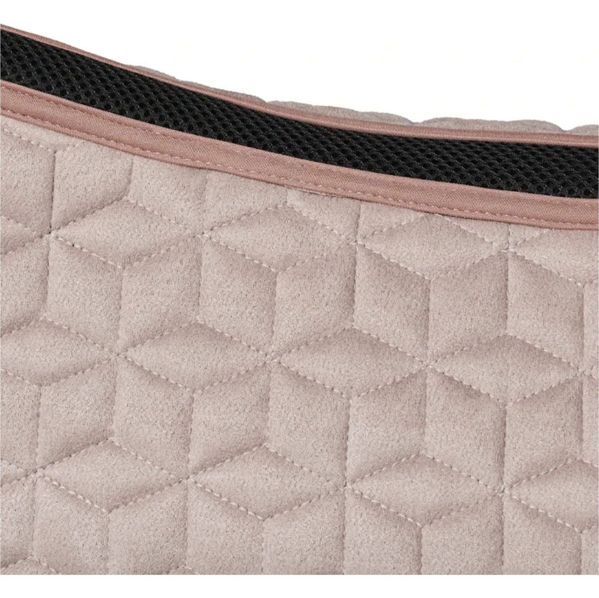 2026 WeatherBeeta Suede Elite Lucht-Tec Dressuur Zadeldek 1030346 - Rose Quartz